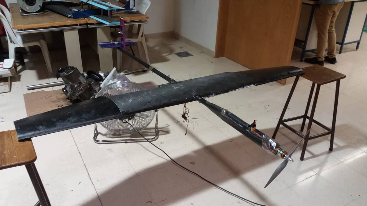 The Test Plane project's UAV in the workshop